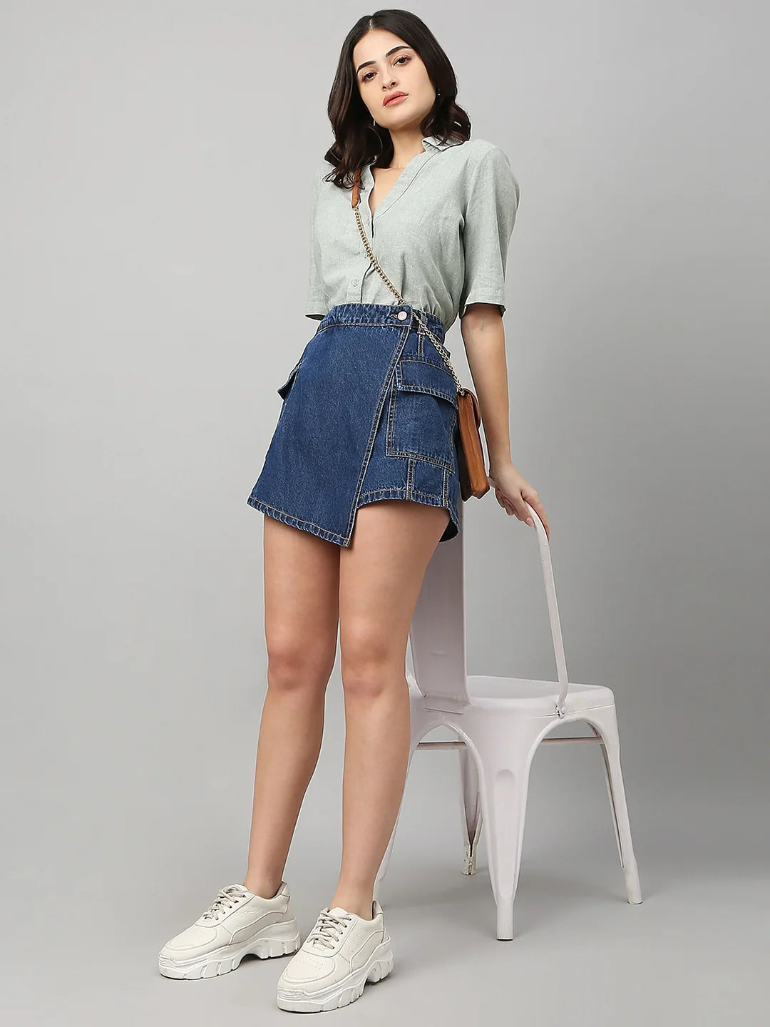 TARAMA High Rise Skort TARAMA JEANS