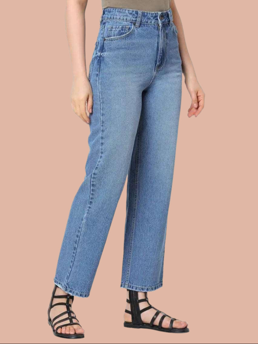 TARAMA High Rise Straight Fit Tarama Jeans 