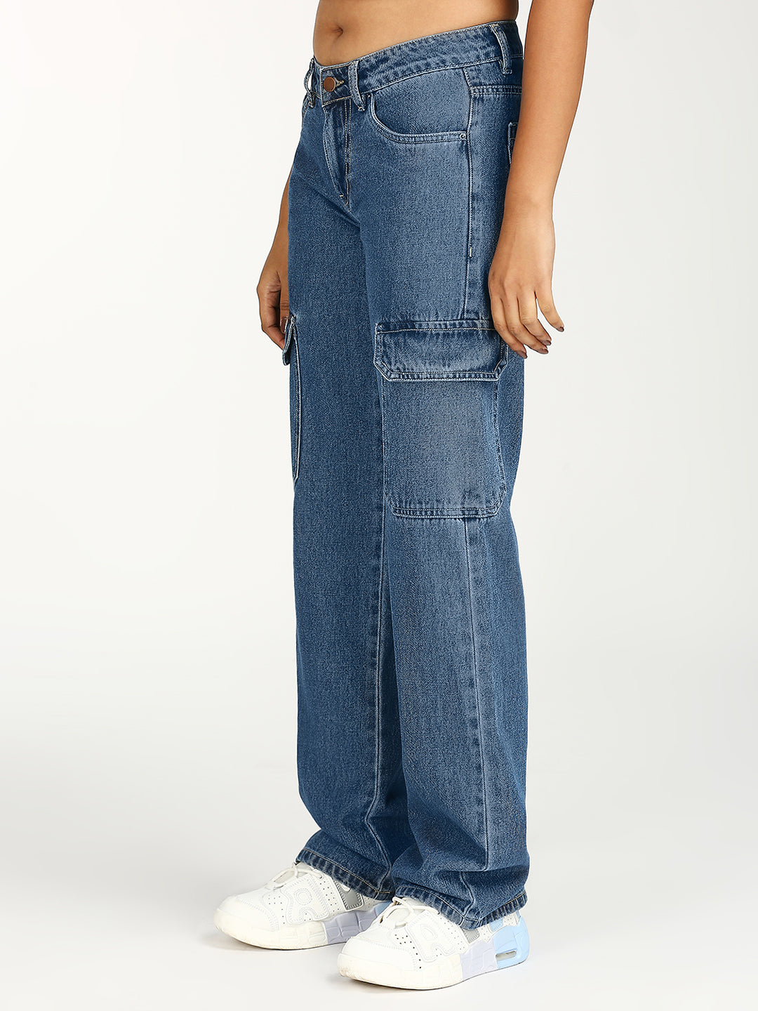 TARAMA Low Rise Wide Leg Cargo Tarama Jeans