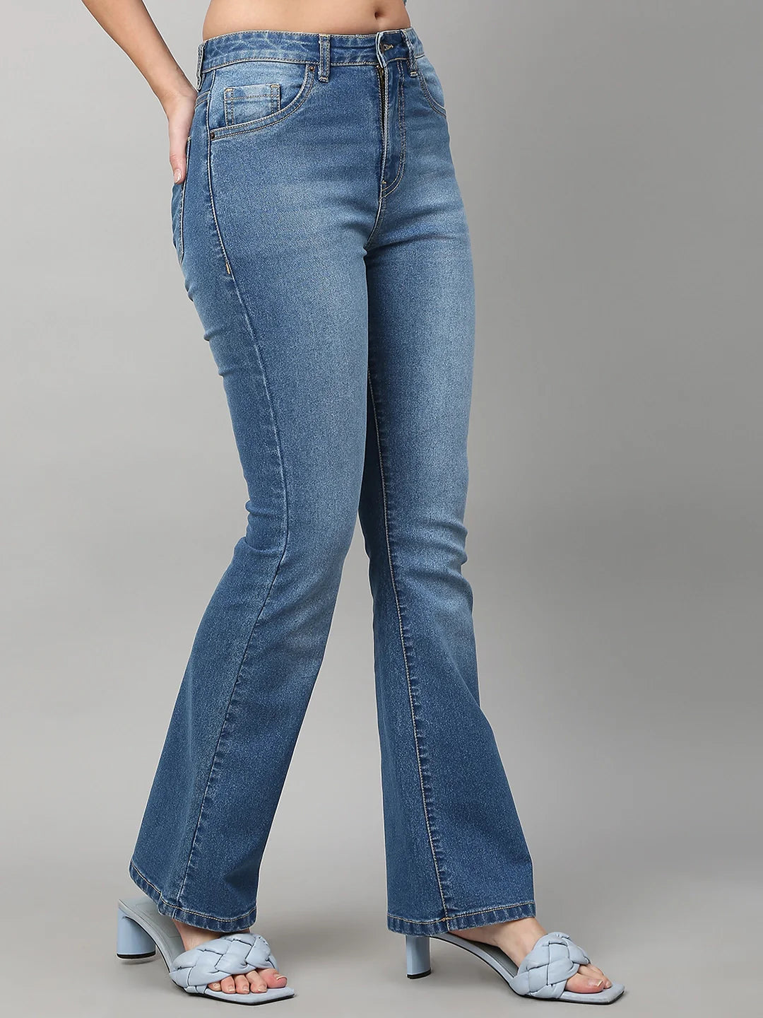 TARAMA High Rise Boot Cut Jeans TARAMA JEANS