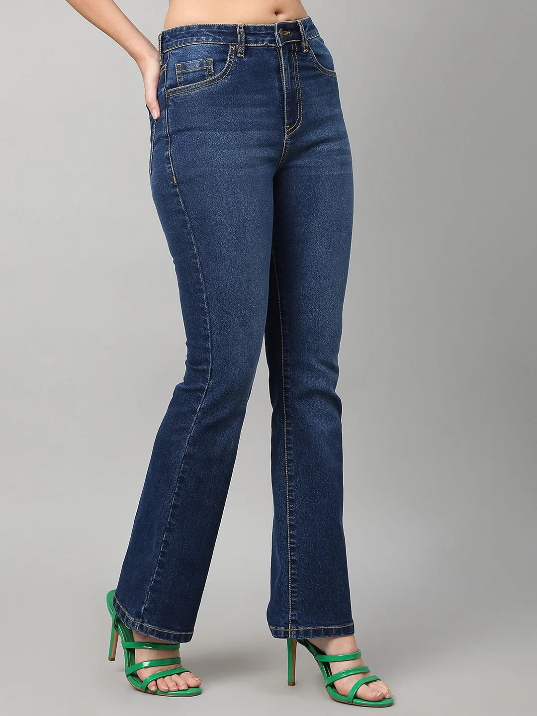 TARAMA High Rise Boot Cut Jeans TARAMA JEANS