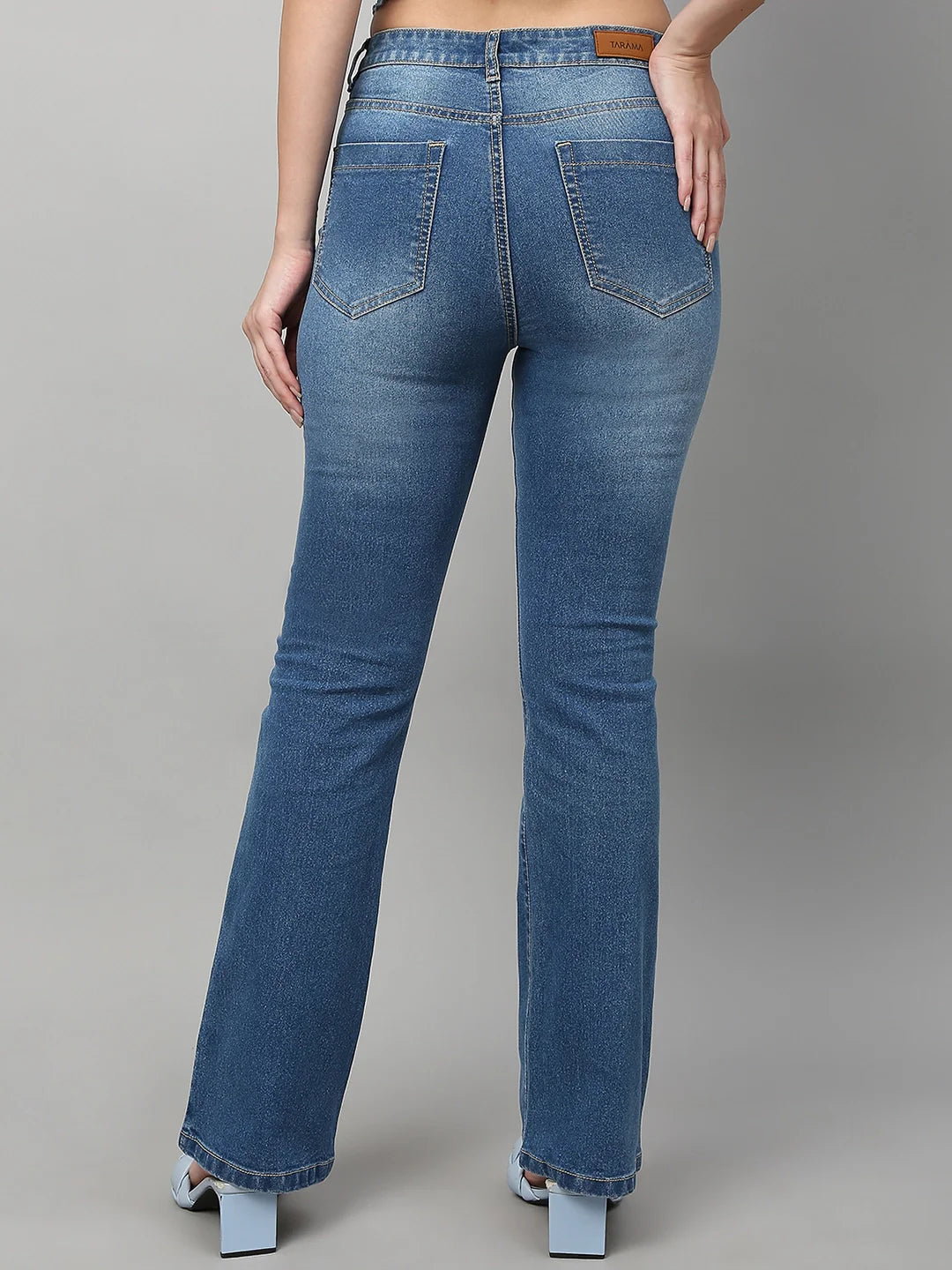 TARAMA High Rise Boot Cut Jeans TARAMA JEANS