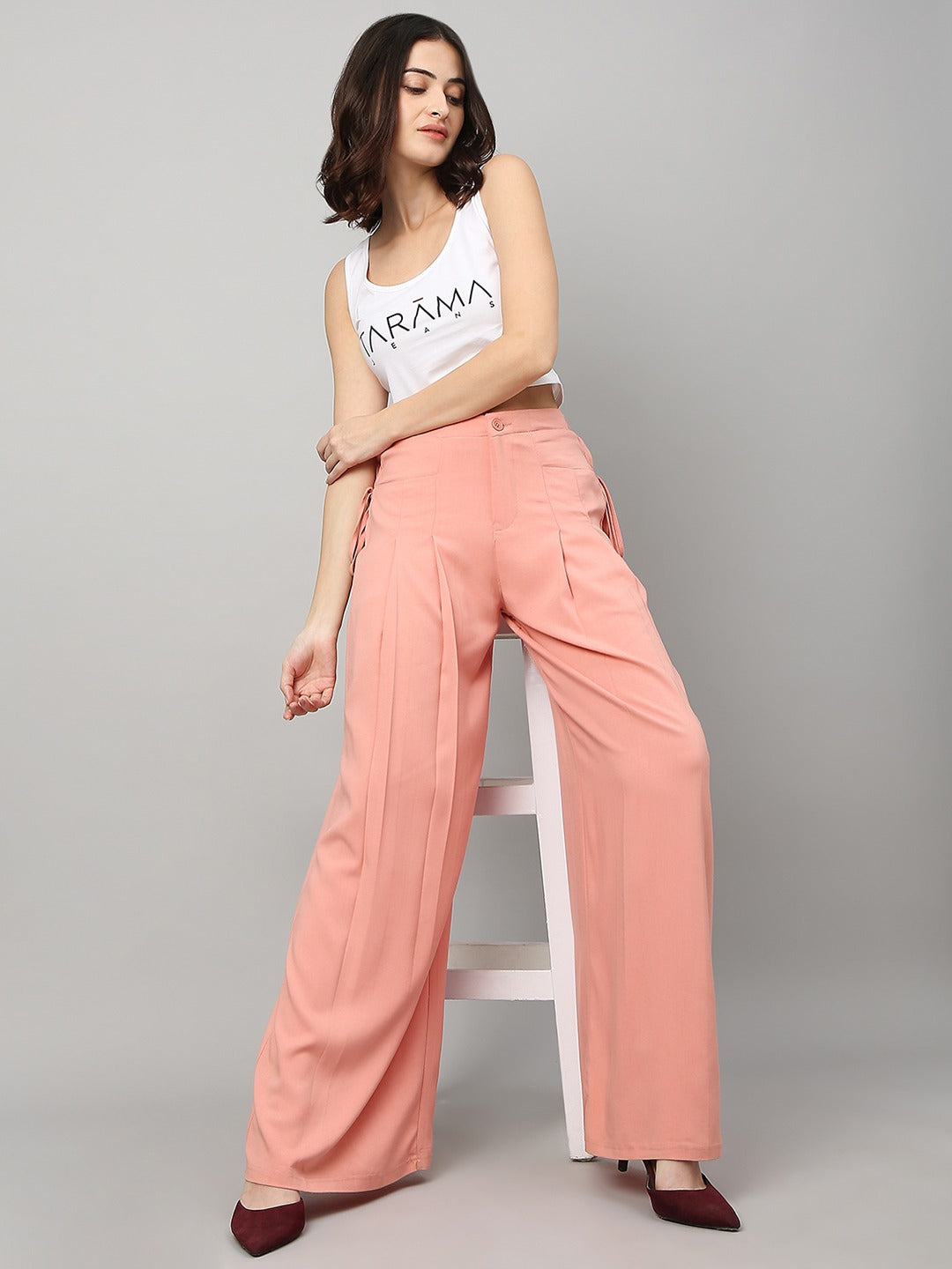 TARAMA High Rise Wide Leg Trouser Tarama Jeans