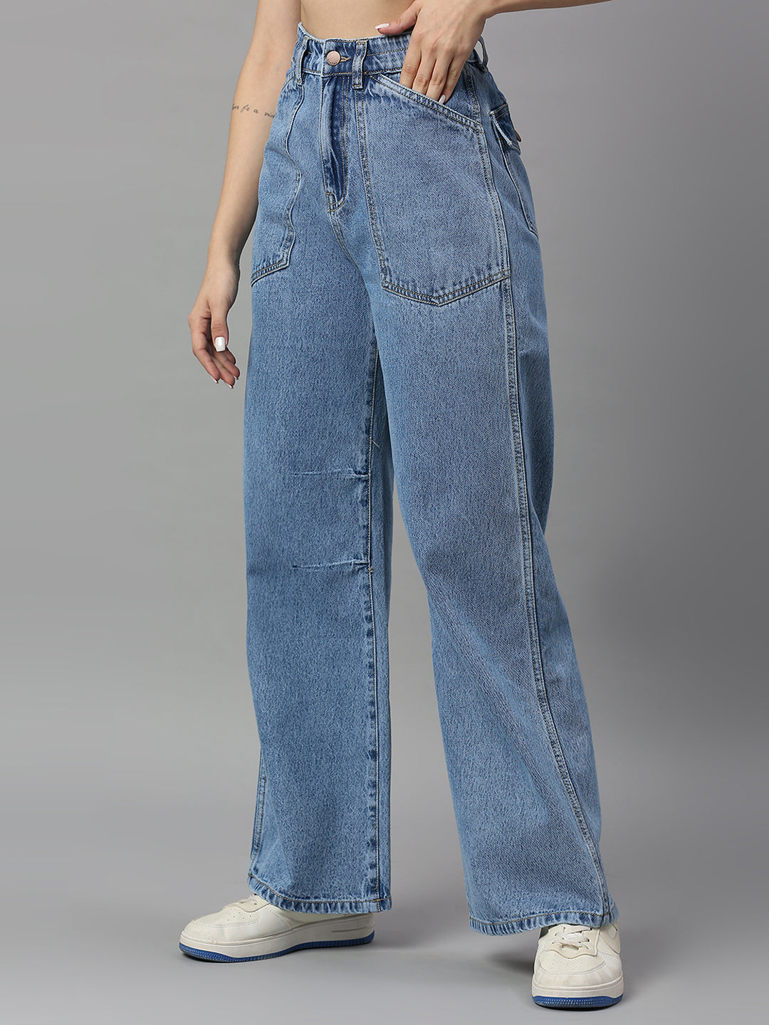 TARAMA High Rise Wide Leg Jeans Tarama Jeans