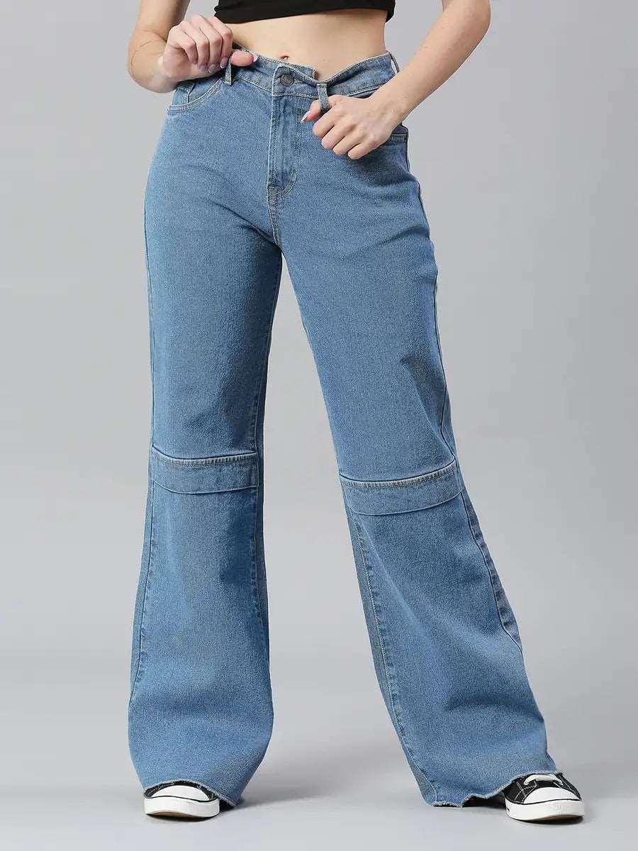 TARAMA High Rise Flare Fit TARAMA JEANS