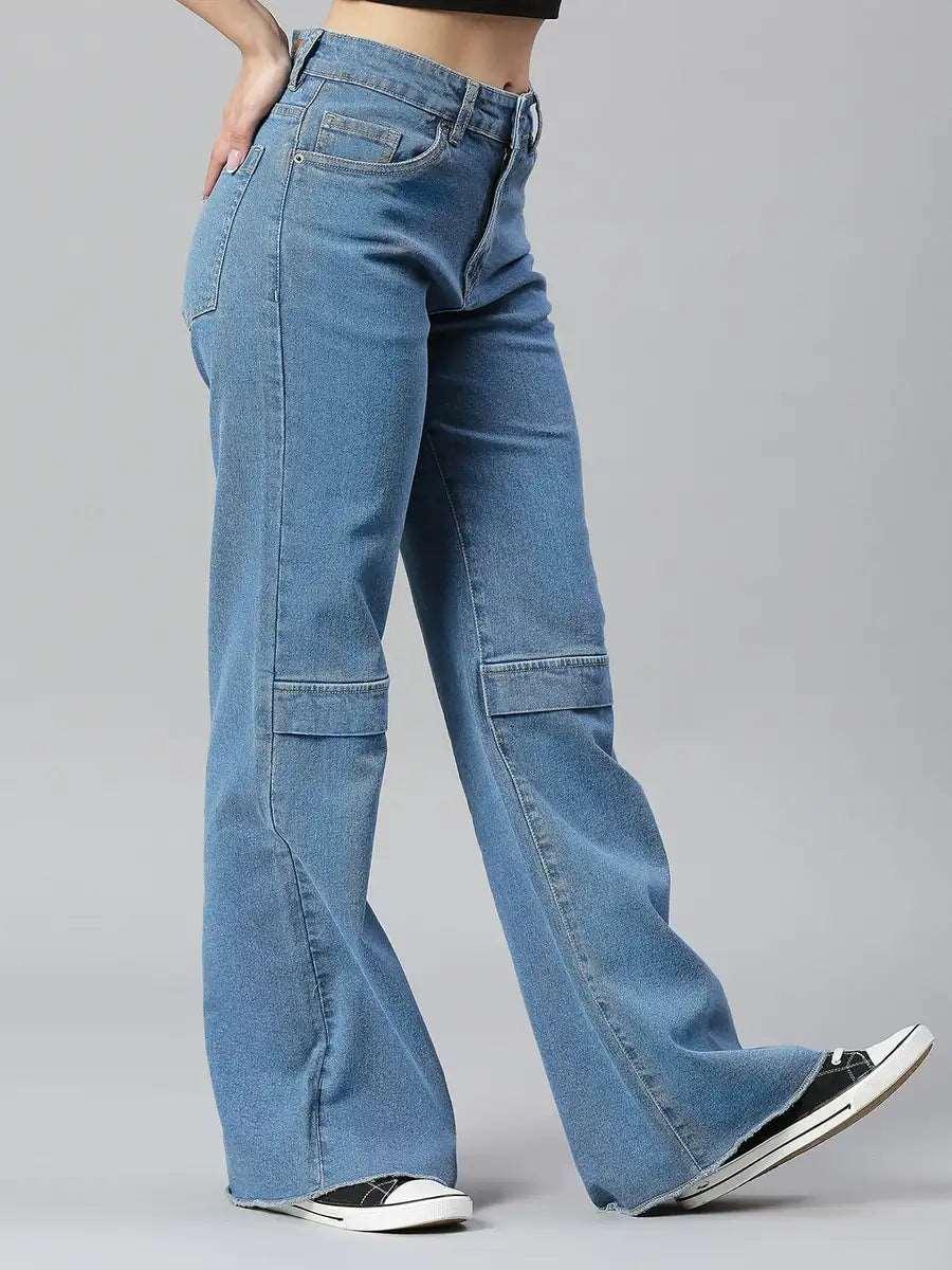 TARAMA High Rise Flare Fit TARAMA JEANS